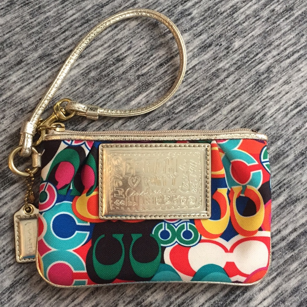 Coach Poppy Wristlet